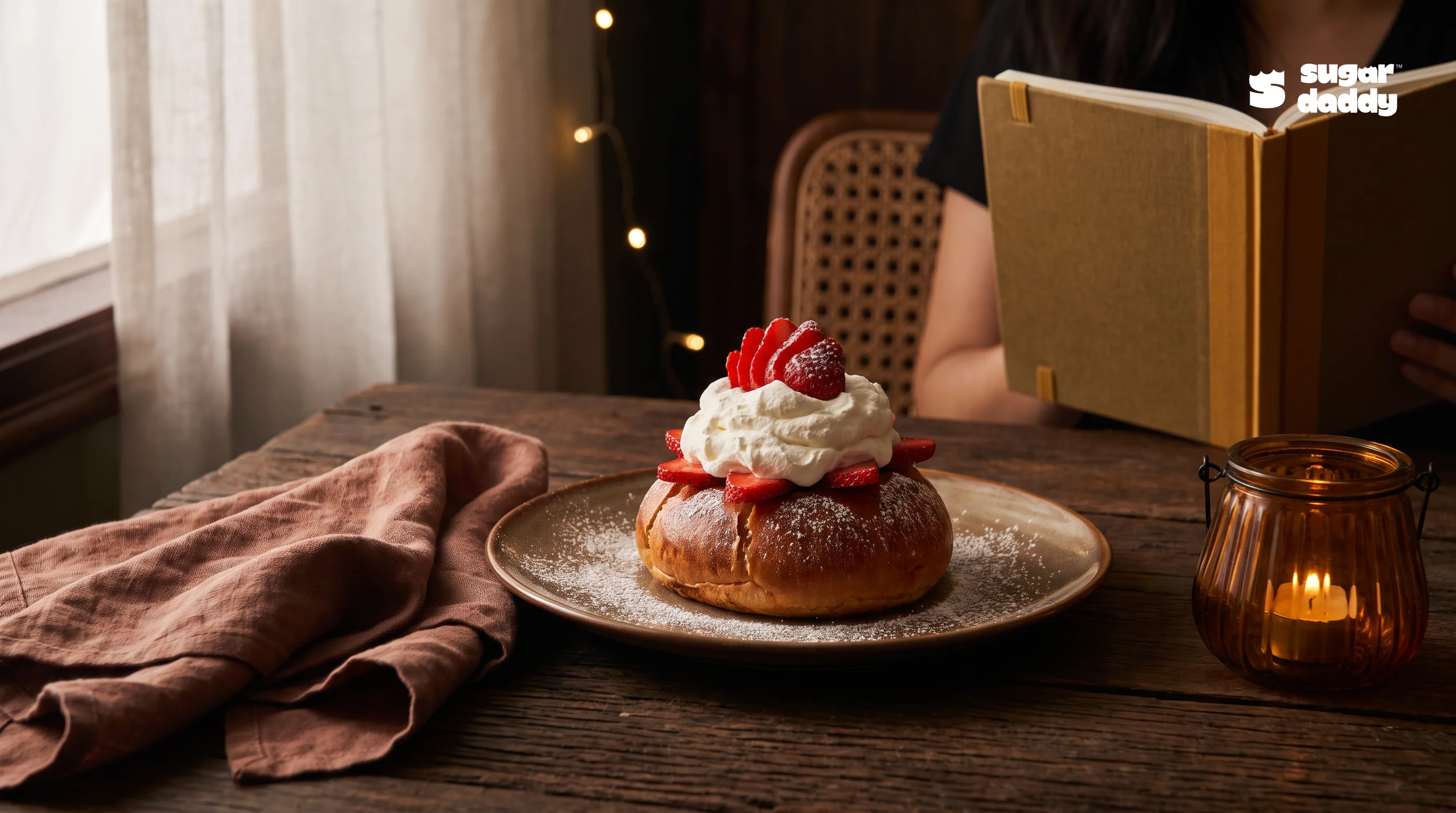 Warm brioche with strawberries and cream, a top contender for best desserts Valentine’s Day Da Nang.