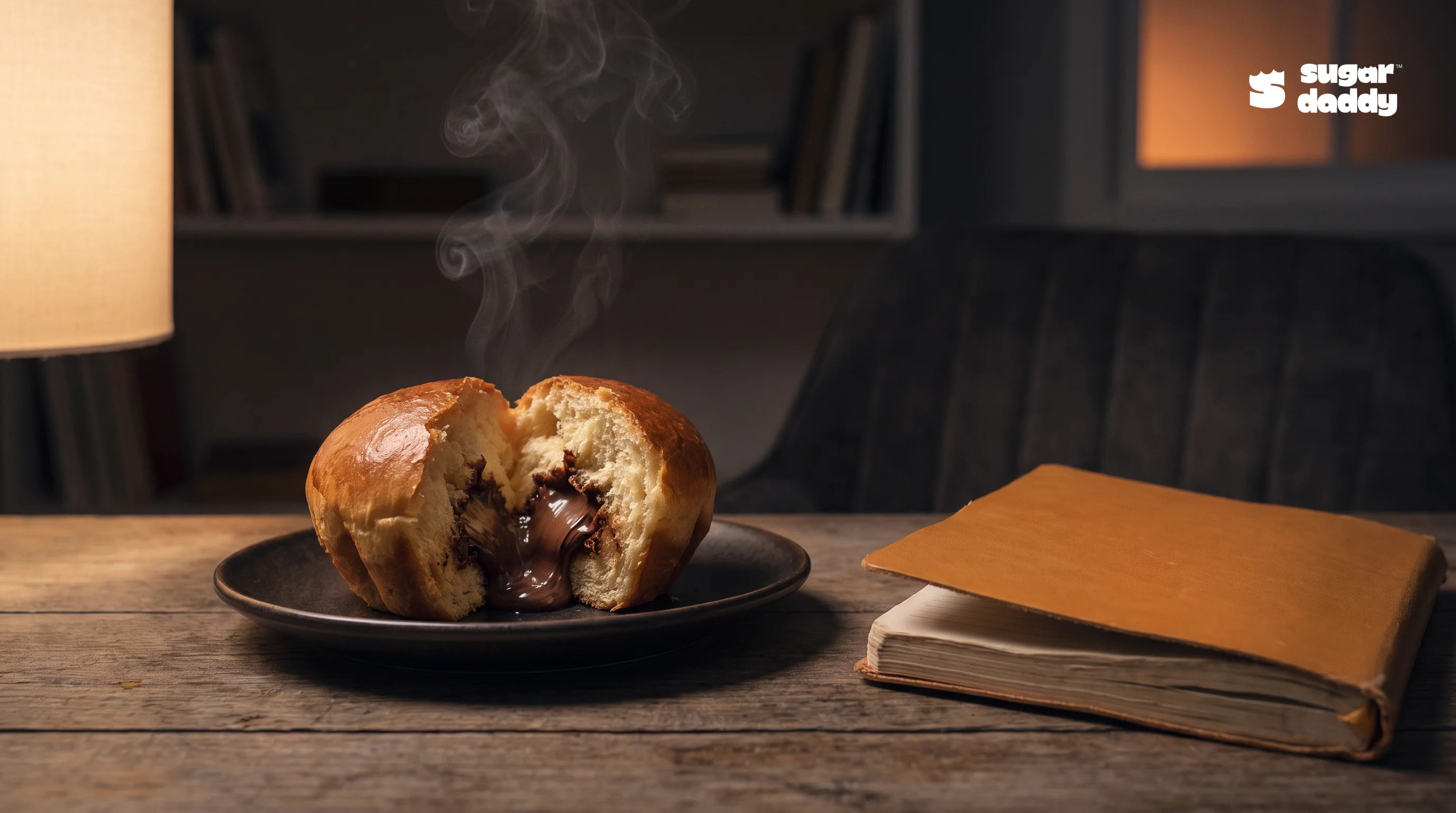 Warm brioche torn open with melted Nutella filling, ideal for best French desserts Da Nang.